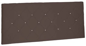 Cabeceira Painel Tânia Para Cama Box Casal 140 cm Suede - D'Rossi - Café