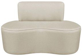 Sofá Curvo 2 Lugares Amsterdã 120cm Bouclé - ADJ Decor