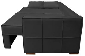 Sofá Cama Ferrari Retrátil e Reclinável 2,15m Veludo Preto