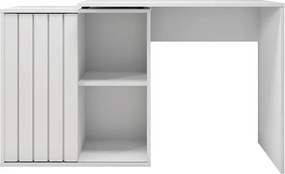 Escrivaninha Mesa Computador 140cm Tamires Branco Fosco C01 - D'Rossi