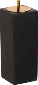 Porta Escova de Dentes Resina - Preto Fosco - Gold  Preto Fosco - Gold