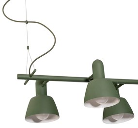Pendente Frida 78X18X36,4Cm 4Xe27 Alumínio - Usina 25060/4 (FN-F - Fendi Fosco, FN-F - Fendi Fosco, BT - Branco Texturizado)