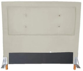 Cabeceira Cama Box Solteiro 90cm Caribe Suede Bege - Sheep Estofados - Bege