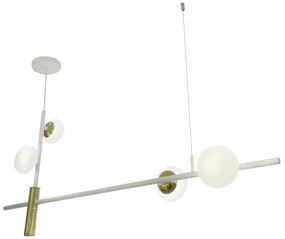 Pendente Viva 90X17,8X46,7Cm Led 20W - Usina 19760/4 Led (PT - Preto Texturizado, 4000k, 110v)