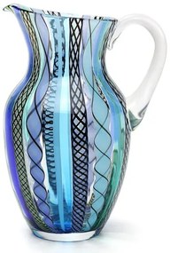 Jarra 1500 ml Hippie Azul e Verde Murano Cristais Cadoro Jarra Hippie Azul e Verde Murano Cristais Cadoro