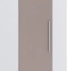Guarda Roupa Canto Obliquo 70cm 1 Porta Taiga Branco/Cinnamon L01  - M