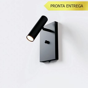 Arandela Foco Articulado 12X16Cm 01Xmr11 Com Interruptor - Qimporta Ar... (CHAMPANHE)