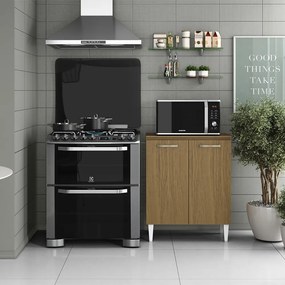 Balcão Cozinha com Tampo 70cm com 2 Portas Joana A09 - D'Rossi - Atacama