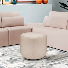 Puff Orgânico Decorativo Conforto Luxo Moá Linho