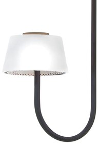 Plafon Mushroom Glass 66,5X14X29Cm Metal Alumínio E Vidro 2Xg9 - Old A... (PRETO)