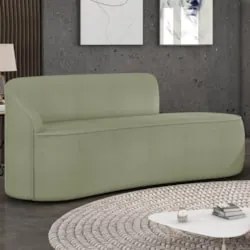 Sofá 2 Lugares Para Sala 140cm Orgânico Wendi Boucle Pistache I01  - M