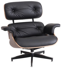 Poltrona Charles Eames Preta com Tabaco - Poltrona Charles Eames - Preta com Tabaco