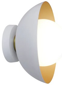 Plafon Bibelô Ø22,5X18Cm Globo Ø14Cm Fosco 1Xe27 G45 Mini Bulbo Anel D... (BT - Branco Texturizado, Igual Primeira Cor)