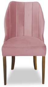 Kit 6 Cadeiras De Jantar Safira Suede Rose