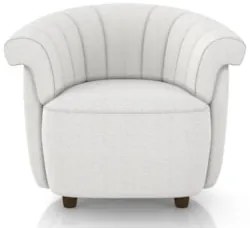 Poltrona Sala de Estar Pé Madeira Lykan Boucle Cru Z32      - Mpozenat