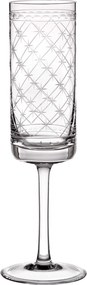 Taça de Cristal Lapidado P/ Champagne - Incolor Incolor
