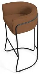 Kit 3 Banquetas Decorativas Base Aço Preto Betina Veludo C-262 Telha -