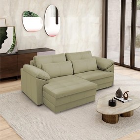 Sofá Retrátil Elétrico Sala de Estar Nolan Bipartido 175cm Conforto Premium em Couro Fendi G58 - Gran Belo