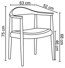 Kit 6 Cadeiras Decorativas Sala e Escritório Colonial Madeira Bege G56 - Gran Belo