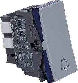 Pulsador Campainha Pial Plus+ 20a Cinza