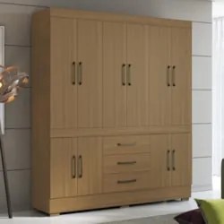 Guarda Roupa Casal 180cm 10 Portas Deno Atacama A15 - Mpozenato