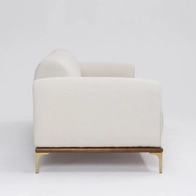 Sofá 3 Lugares Tóquio D07 230cm Linho Areia Acetinado - D'Rossi