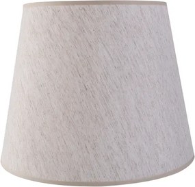 Cúpula Tecido Bege Rústico Boca Larga Ø42cm