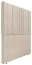 Cabeceira Cama Box Queen 160cm Estofada Plutus Boucle Bege Z04 - Mpoze