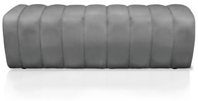 Calçadeira Olivia Casal 140 cm Veludo - D'Rossi - Cinza
