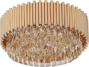 Plafon De Sobrepor Metal Ouro Frances 45Cm Notre-Dame