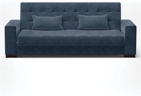 Sofá Cama Casal 3 Lugares 210cm Lisboa Suede Azul Marinho  D03 - D'Rossi