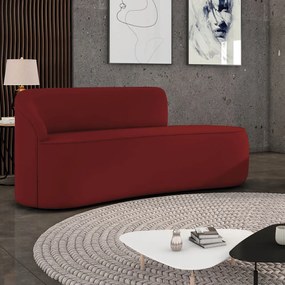 Sofá 2 Lugares Orgânico 140 cm Morgan Veludo Marsala D03 - D'Rossi
