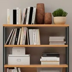 Estante Livreiro Baixa Estilo Industrial F23 Freijó/Preto Fosco - Prad