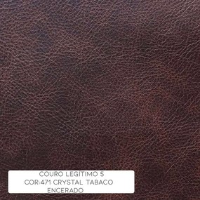 Jogo de Sofá Sala de Estar Chesterfield Duo Couro Tabaco G40 - Gran Belo
