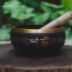 Tigela Tibetana Orin Preta
