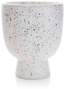 Cachepot Decorativo em Cerâmica Branco 14x11 cm - D'Rossi