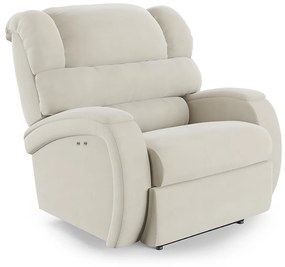Poltrona do Papai Reclinável Napoli Power Touch Veludo FH1 - D'Rossi - Bege