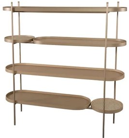 Estante Bellagio Bandeja Champagne Tela Palha 180cm - 77788 Sun House