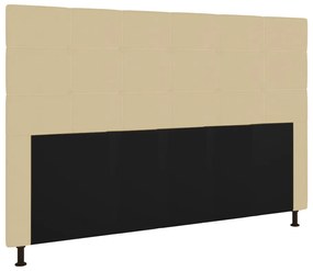 Cabeceira Stambul Para Cama Box Queen 160 cm Corino - D'Rossi - Bege