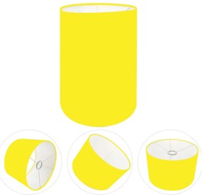 Cúpula Abajur Cilíndrica Cp-8003 Ø15x20cm Amarelo