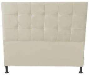 Cabeceira Cama Box Queen 160cm Maya Suede Bege - Sheep Estofados - Bege