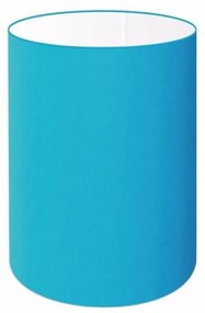 Cúpula Abajur Cilíndrica Cp-8003 Ø15x20cm Azul Turquesa