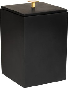 Lixeira de Piso Resina Preto Fosco - Gold  Gold