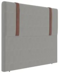 Cabeceira Cama Box Solteiro 90cm Estofada Glory Linho Cinza Z04 - Mpoz