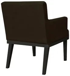 Kit 02 Poltronas Decorativas Vitória W01 Suede Marrom - Mpozenato