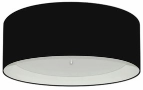 Plafon Para Sala Cilíndrico SL-3008 Cúpula Cor Preto Branco