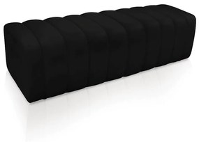 Calçadeira Olivia Queen 160 cm Veludo - D'Rossi - Preto