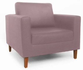 Poltrona Decorativa Gabriela Suede Crepe