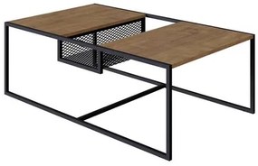 Mesa Centro Seult Tampo Vermont Nicho e Estrutura Aco 100cm - 68095 Sun House