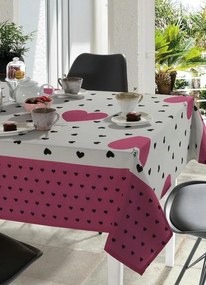 Toalha de Mesa Retangular Bordô 140x210 Cm